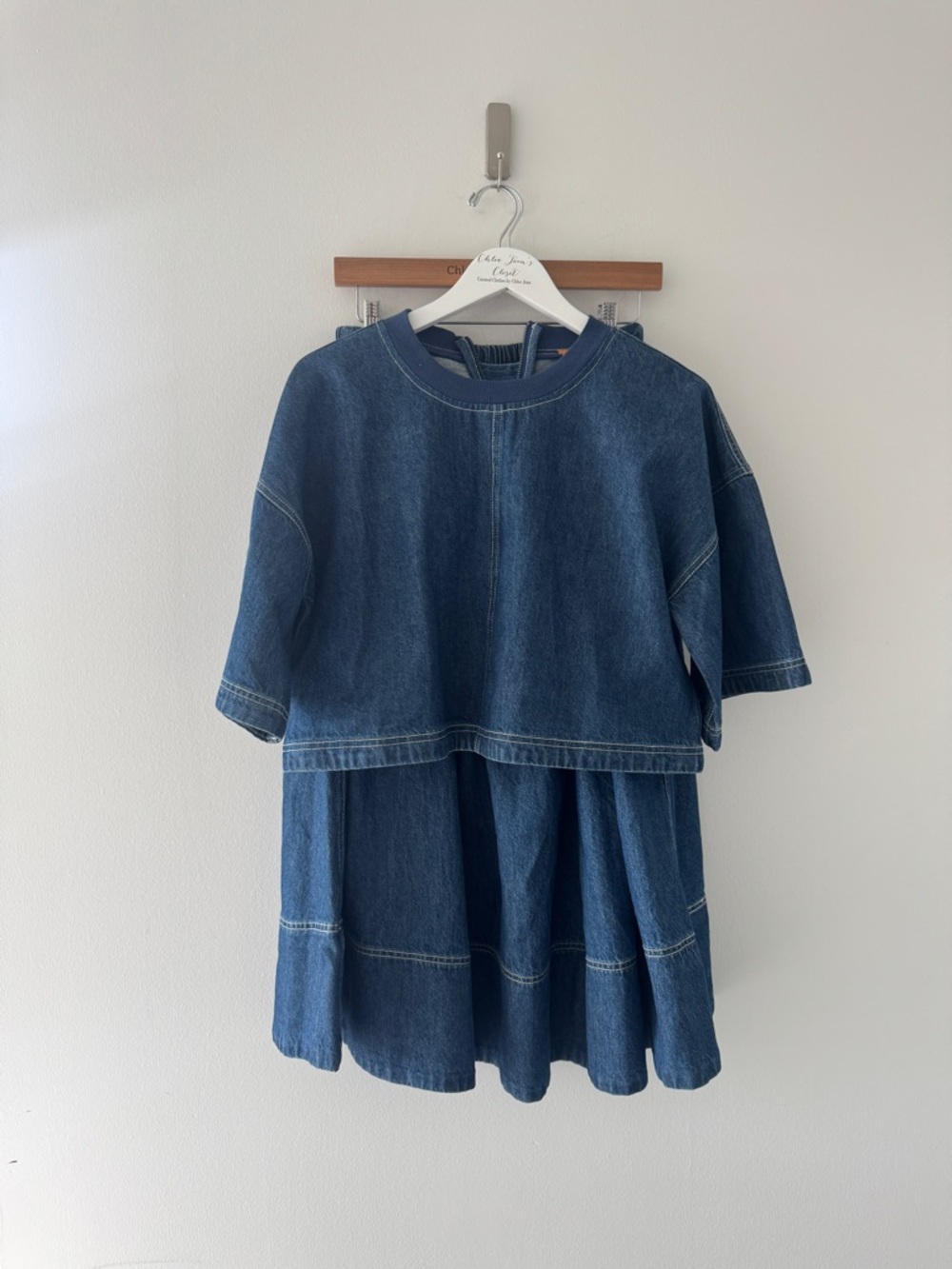 FREE PEOPLE Westley Denim Set S - Picture 3 of 6